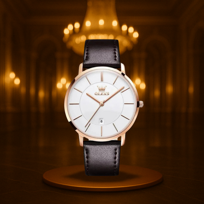 Classic Leather Band Watch
