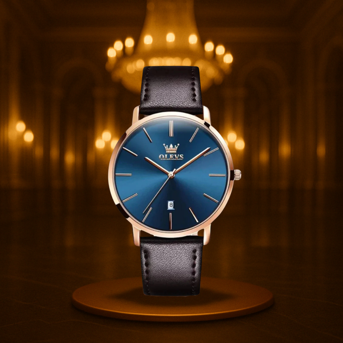 Classic Leather Band Watch