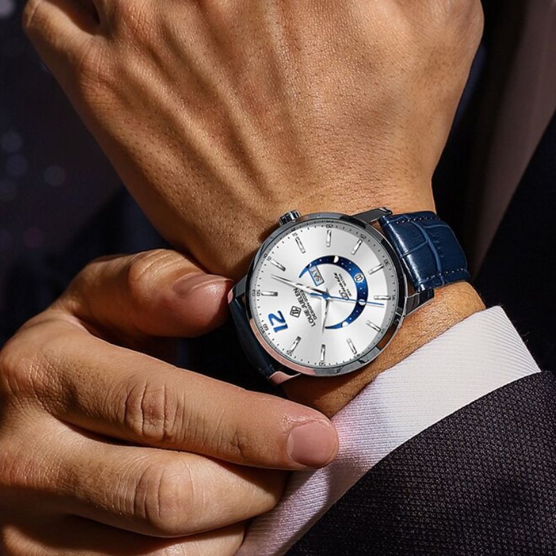 Classic Luminous Moonphase Watch for Men