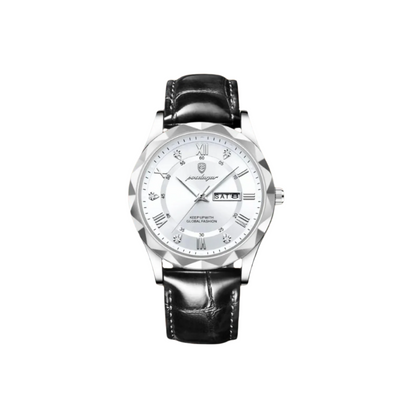 Vintage Leather Band Quartz Watch for Men