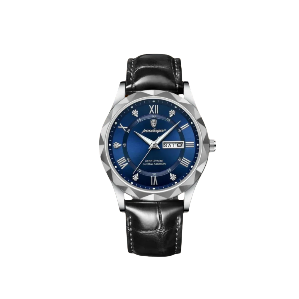 Vintage Leather Band Quartz Watch for Men