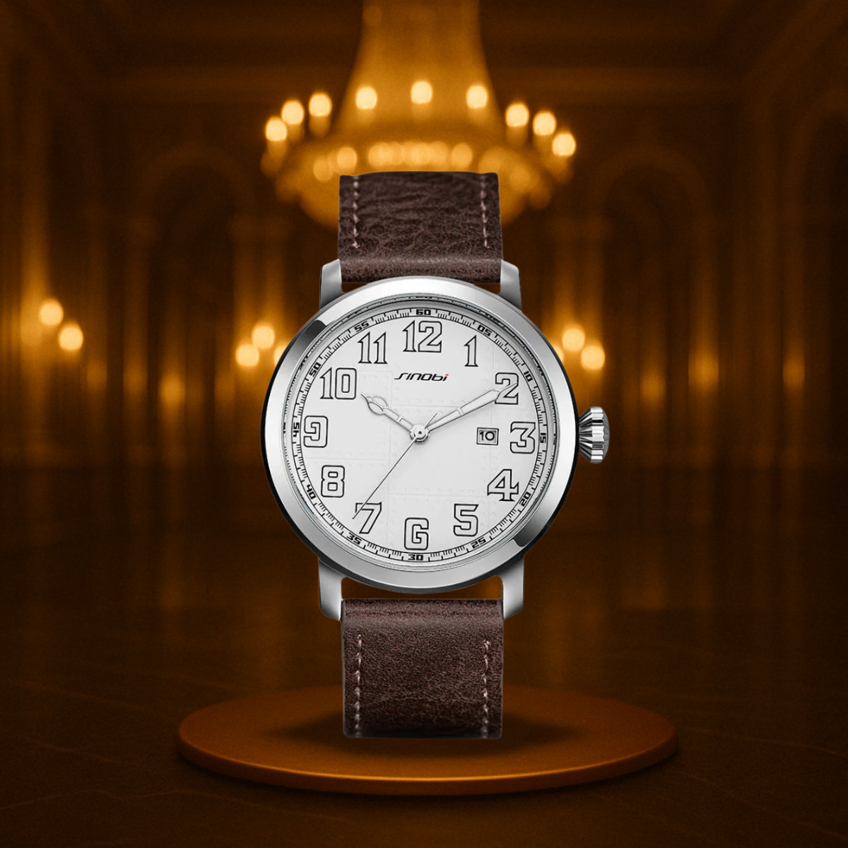 Classic Minimalistic Men's Leather Watch