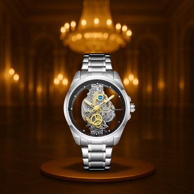 Modern Motor Head Lone Wolf - Wild Gold Edition Men's Watch