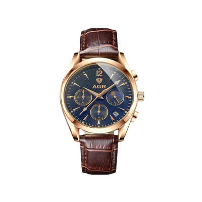 Casual Men's Leather Strap Business Watch