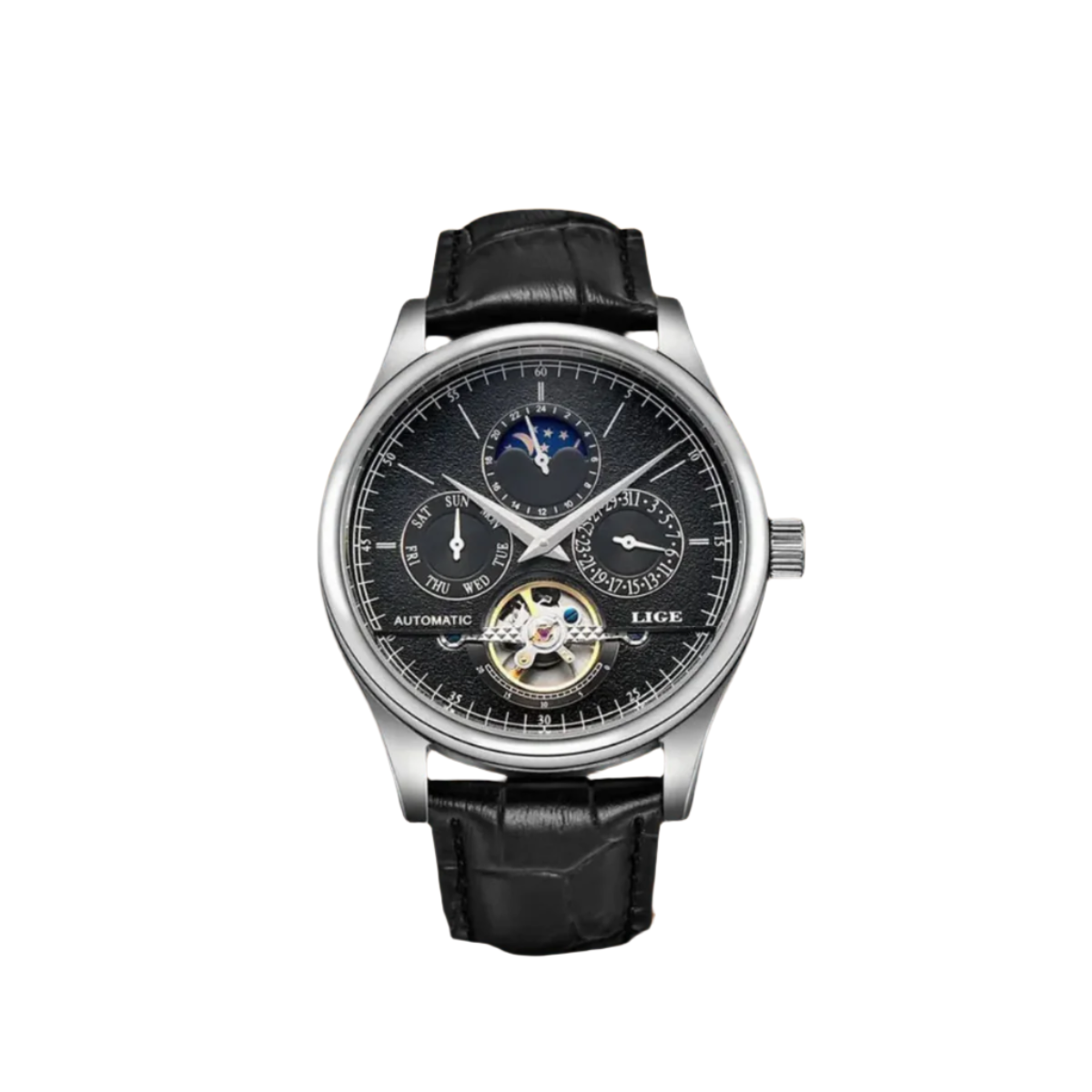 Classic Automatic Men's Leather Watch