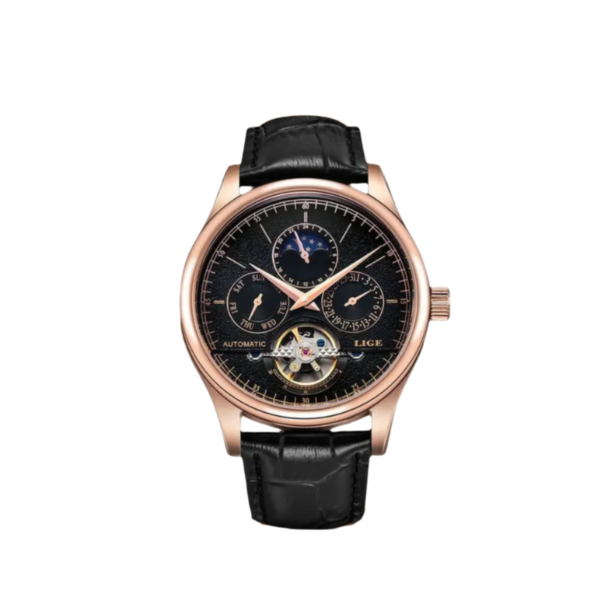 Classic Automatic Men's Leather Watch