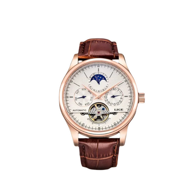 Classic Automatic Men's Leather Watch