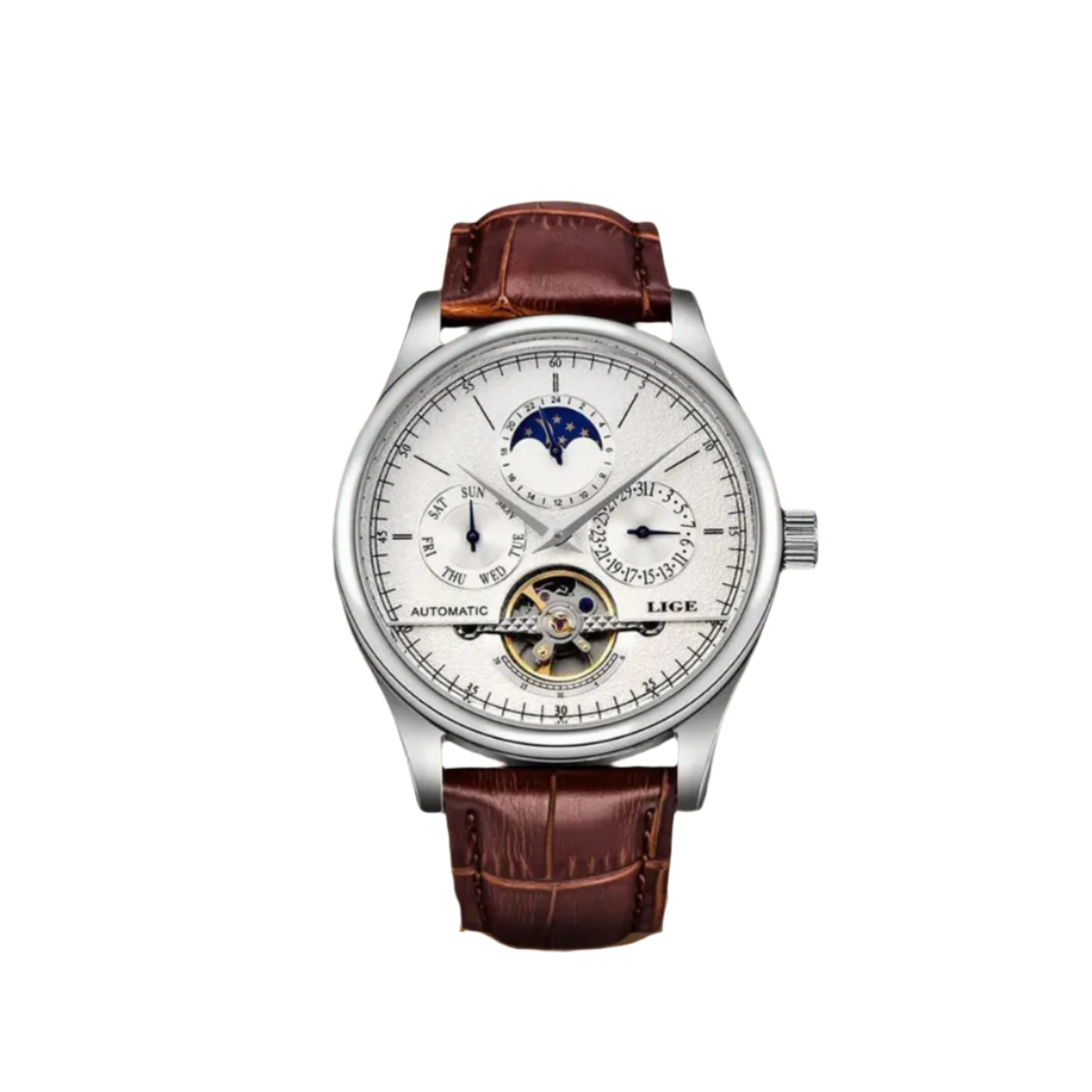 Classic Automatic Men's Leather Watch