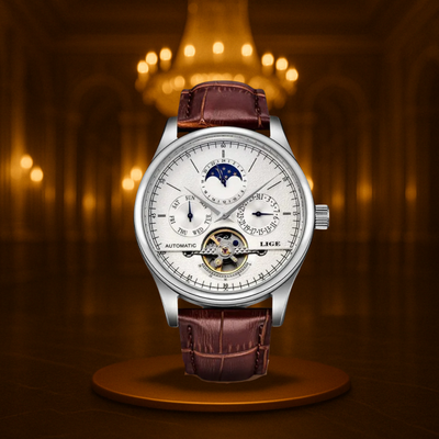 Classic Automatic Men's Leather Watch