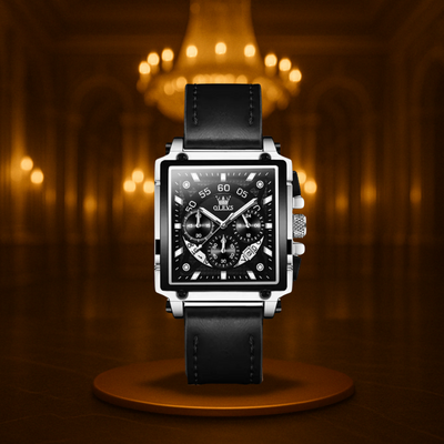 Modern Square Dial Chronograph Watch