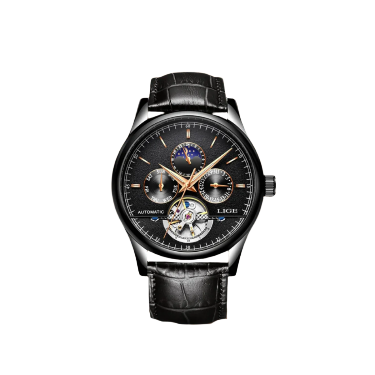 Modern Automatic Mechanical Tourbillion Men's Watch