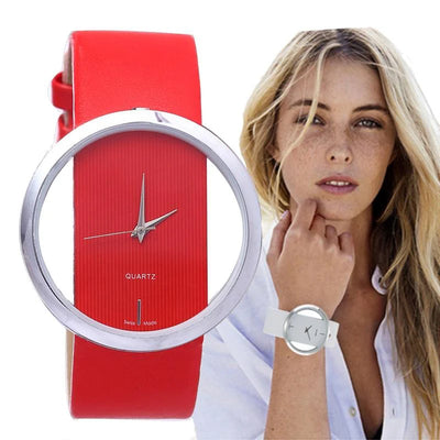 Classic Transparent Dial Quartz Watch